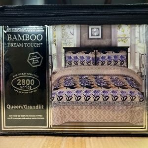 Luxury 4 Piece Queen Size Bamboo Bed Sheet